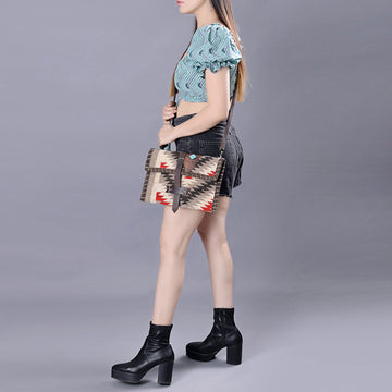 ADBG1117 American Darling Wallet Saddle Blanket Genuine Leather women bag western handbag purse